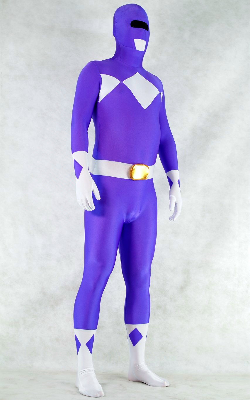 Ranger Halloween Costumes Zentai Purple